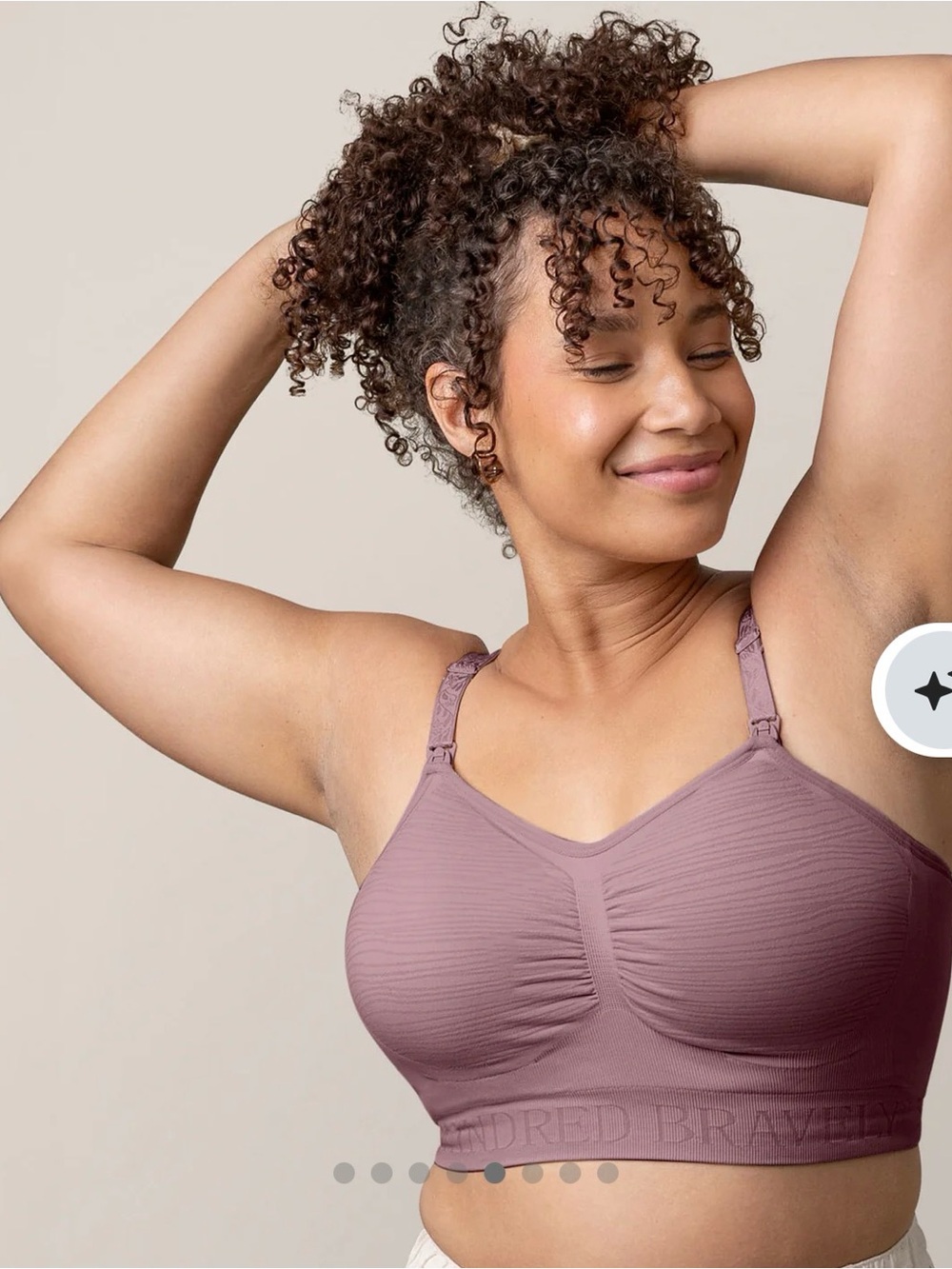 Kindred Bravely Mauve Wireless Nursing Bra